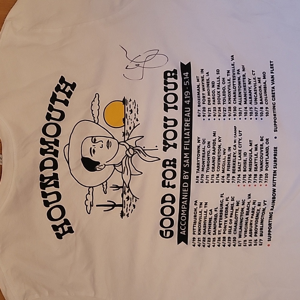 Signed Houndmouth concert tee 2XL Good For You Tour